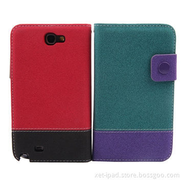 Leather Covers for Samsung Galaxy Note 2, Various Colors Available